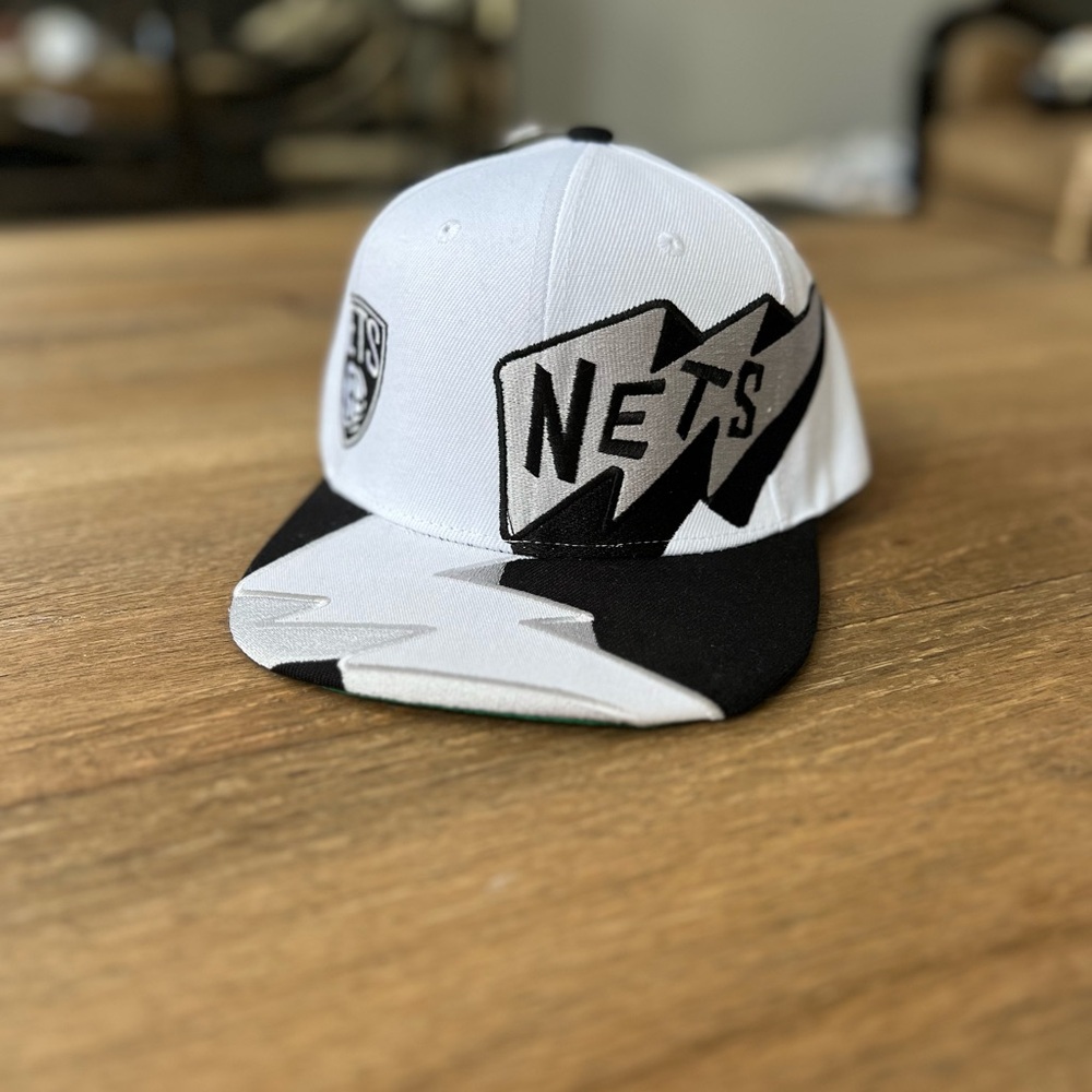 Nets Vintage Black and White Cap